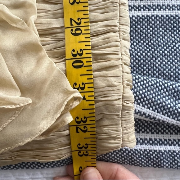 NWT Andy The Anh Pleated Silk Empire Sheath Cocktail Dress • 4 - Picture 13 of 14